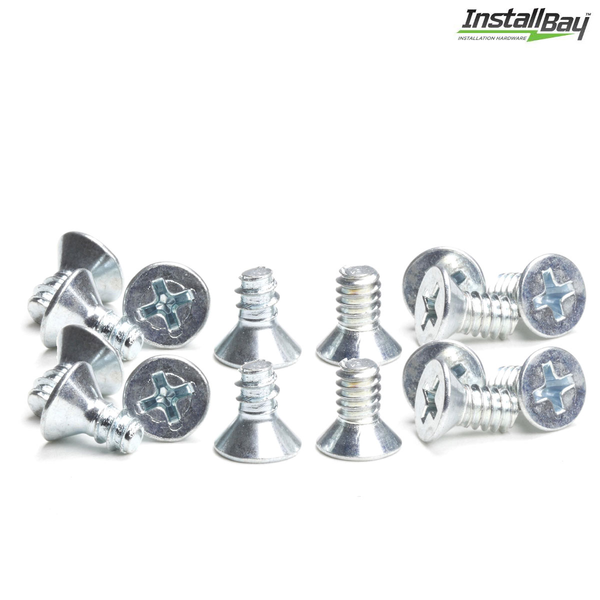 Install Bay ISO Flat Head Screw DIN Mounting Radio Install Pack 16