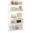 thumbnail image 1 of - Metal Storage Rack Shelving Unit with X Side Frames Dense Mesh . es for Entryway Kitchen Living Room Bathroom Industrial Style Ink UBSCB, 1 of 7