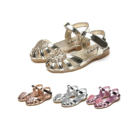 

Hirigin Kids Baby Girls Soft Sole Sandals Toddler Summer Shoes Heart Sandal