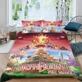 thumbnail image 2 of Película de Earthbound Conjunto de sábanas temático, trío de piezas, cómodo y amigable con la piel, diseño único, regalo de decoración para el hogar para familiares, amigos y fans,173cm *218cm, 2 of 6