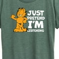 thumbnail image 3 of Garfield - Pretend Im Listening - Women's Short Sleeve Graphic T-Shirt, 3 of 5