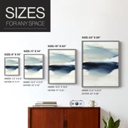Waves I Framed Print in Gray Solid Wood 8 x 10 Framed Print
