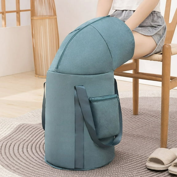 Folding Portable 5 layers Thickened Over Knee Bubble Feet Bucket Footbath Foot Spa Massager for Traveling Home