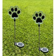 2 PCS Solar Color Changing Style Garden Stake Light Pathway Stake Light