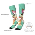 thumbnail image 4 of Masiiu Bluey Print Adult Crew socks, Comfortable Novelty Colorful Patterned, Breathable, Stylish Colorblock for Men Women, 4 of 6