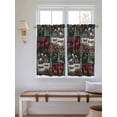 thumbnail image 2 of Western Boho Bathroom Window Curtain, Farmhouse Country Rustic Chic Wild Nature Cabin Deer Light Filtering Coffee Kitchen Curtains, Bedroom Living Room Curtains 2 Panel 84"x54", 2 of 6