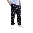 thumbnail image 2 of Womens Sugar Skulls Lounge Pants - Day of the Dead Black Pajama Bottoms by American Mills - Medium, 2 of 3
