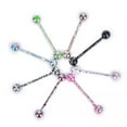 thumbnail image 4 of GKNET 8PCS/Set Mix Colorful Stainless Steel Ball Tongue Bar Ring Body Piercing Jew..X, 4 of 6