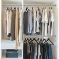 thumbnail image 5 of DEROFIT Closet Rods for Hanging Clothes, 14 to 24 Inch Silver Adjustable closet Hanging Rod Closet Pole Holder metal pole for Wardrobes, Shoe Cabinets, 5 of 7