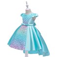 thumbnail image 2 of KONBECA Toddler Girls Princess Dress, Little Girls Party Wedding Dress, Lace Bowknot Cute Mermaid Beading Dress, Kids Pageant Flower Girl Sleeveless Dress, Birthday Gifts for Girls Green (9-10 Years), 2 of 8