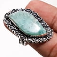 thumbnail image 2 of Amazonite Gemstone Ring Handmade Unique Thanksgiving Gift Jewelry 8.75" MXR 7167, 2 of 2