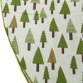 thumbnail image 5 of Northlight 48" Cream White and Green Forest Christmas Tree Skirt, 5 of 6