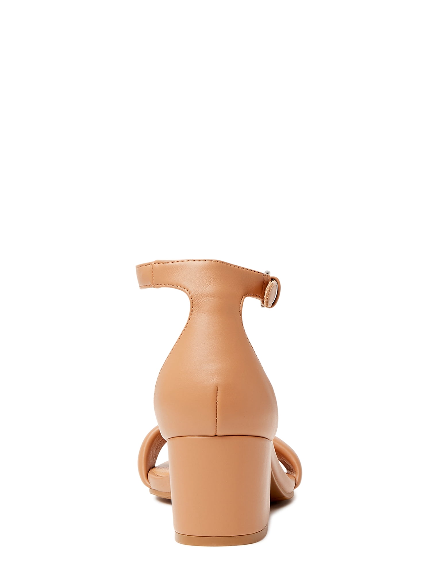 Time and Tru Women's Puffy Short Heel Sandal - Wide Width Available