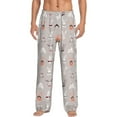 thumbnail image 2 of Goofa Various Rabbits Printed Soft Pajama Pants for Men, Wide Leg Comfy Casual Lounge Yoga Pants-Medium, 2 of 9