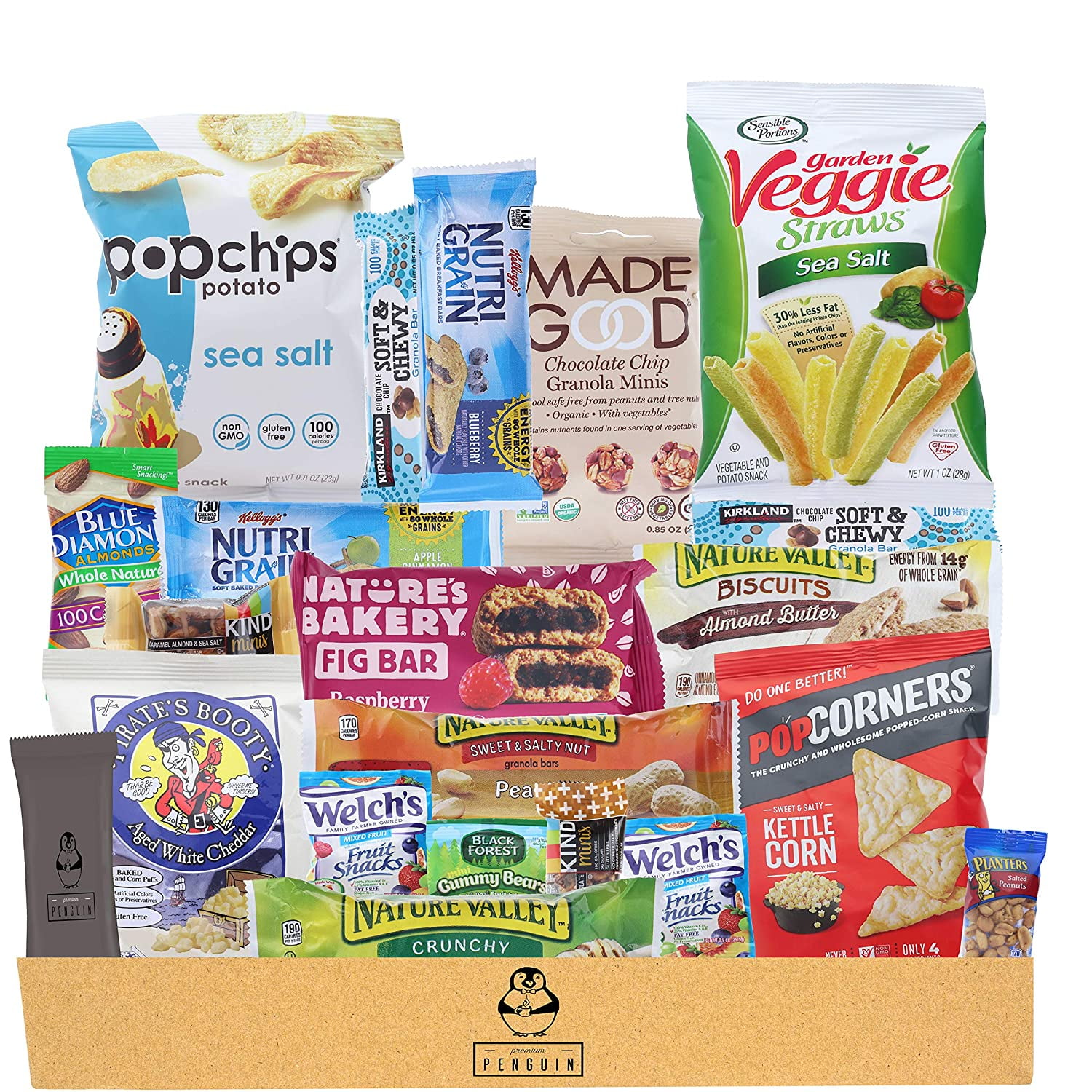 Healthy Snacks Care Package (20 Count Variety Snack Pack) Assortment of