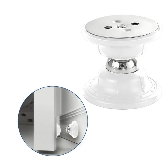 LAMIRO Door Stoppers for Bottom of Door,Built-In Strong Magnetic Attraction Magnetic Door Stop,Anti-Collision Buffer Design Under Door Gap Filler,white,4.5cm