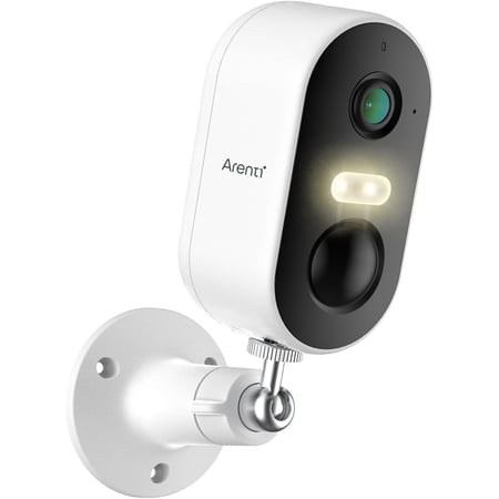 ARENTI Wireless Outdoor Security Camera, 2K, Battery Powered with PIR Motion Detection, Color Night Vision, 2-Way Talk, IP65 Weatherproof