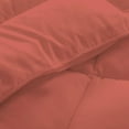 thumbnail image 5 of 1 Piece Luxury Long Box Pattern Comforter By D.N.G. BEDDINGS Premium Super Soft, All Season, 800 Thread Count, 100% Egyptian Cotton, Oversized Super King Size Brick Red Color, 5 of 5