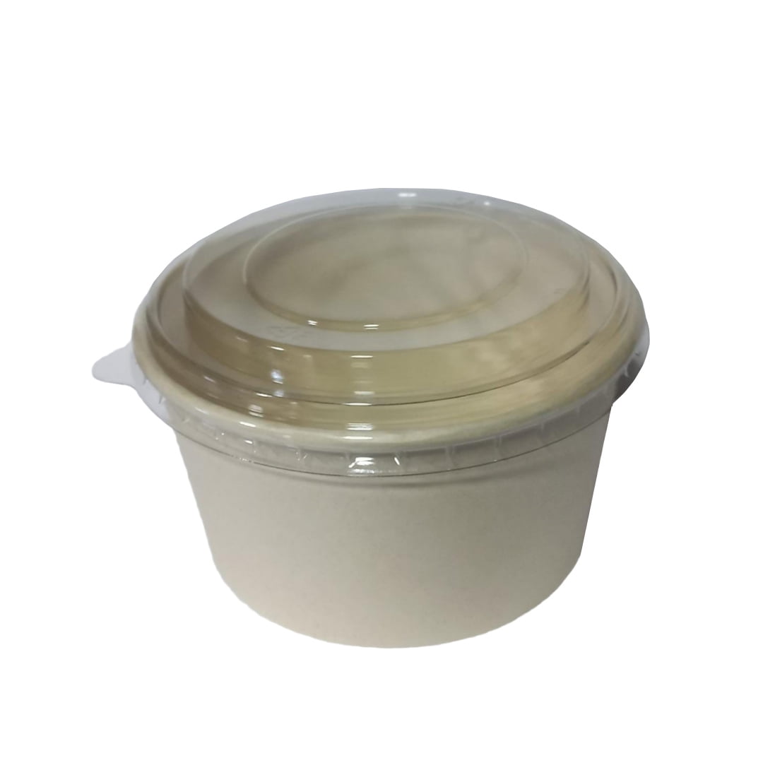 Envase Con Tapa Compostable 32Oz (25 Unidades)