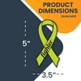 thumbnail image 2 of Magnet Me Up Support Non Hodgkins Lymphoma Cancer Fighter Lime Ribbon Magnet Decal, 3.5 x7 In, Vinyl Automotive Magnet, 2 of 7
