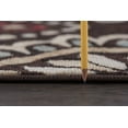 thumbnail image 4 of Transitional Area Rug (3-Piece Rug Set: (5' x 7', 20'' x 60'', 20'' x 32'')) Medallion Brown, Red Indoor Set Easy to Clean, 4 of 9