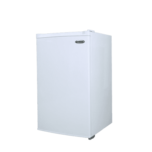 Premium 3.0 Cu ft Upright Freezer in White Reversable Door Two Shelves