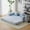 Sky Blue, variant on YWEN Convertible Floor Sofa Bed with Fixed-Shape Frame, Modular Chenille Folding Mattress Couch with Armrest, Floor Sofa Lounge Couch for Living Room Bedroom Lounge Studio