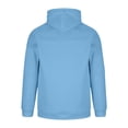 thumbnail image 4 of Men Raglan Pullover Multiple Pockets Half Zipper Sport Hoodie Solid Coat for Winter, 4 of 8