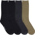 thumbnail image 2 of BambooMN Men's Rayon from Bamboo Casual Dress Crew Socks - Assortment 96 - 4 Pairs, 2 of 7