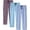 Black_F, variant on MoFiz Men's Plaid Print Woven Pajama Pants Cotton Loungewear Sleep Bottoms 3PACK