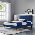 thumbnail image 2 of Roxanne Performance Velvet Queen Platform Bed, 2 of 9