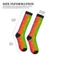 thumbnail image 4 of Sikiie Glitter Rainbow 1 Pairs Compression Socks for Men and Women 15-20 mmHg Running Support Socks, 4 of 7