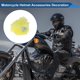 thumbnail image 3 of Accesorios para Casco de Motocicleta Decoración Lazo Azul Esponjoso para Cascos de Motocicleta Bicicleta Esquí Etiqueta Amarilla de Piel Sintética 2 Juegos, 3 of 6