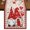 Beige,Red, variant on Table Runners 70 Inches Long Dress Scarves, Valentine's Day Farmhouse Coffee/Dining/Kitchen Table Decor, Holiday Table Runner, Rustic Red Gnomes Love Birds Trees Plaid 13x70 Inch