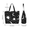 thumbnail image 5 of Kdxio Crescent and Stars Casual Tote Bags Women Big Capacity Shoulder Bag for Women Travel Shoulder Bags Handbags, 5 of 8