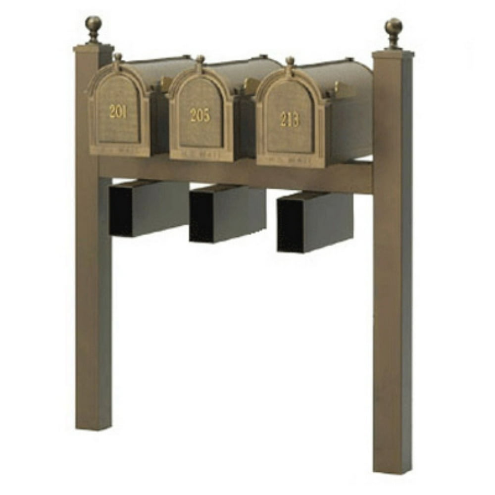 Whitehall Triple Mailbox Post