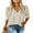 Apricot, variant on SHEWIN Blouses for Women Dressy Casual Summer Puff Ruffle Short Sleeve Shirt Tops White