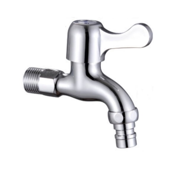 G1/2" 304 Stainless Steel Faucet - Washing Machine Tap with Ceramic Valve, Cold Water Connection for Kitchen/Garden (Sharp Mouth/Net Mouth Options)