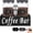 BLACK 2PCS, variant on Rustic Modern Black 2PCS Small 44oz Coffee Storage Jars with Shelf, 2Pcs 1.295L Airtight Glass Coffee Containers, Coffee Canisters, Food Storage Jars