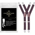 thumbnail image 2 of HSHDLDF Y-Style Shirt Stays Men Non-Slip Locking Clamps Adjustable Elastic Straps, 2 of 7