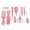 Pink, variant on Triani 10pcs Baby Infant Health Care Set Multi Functions Newborn Nose Cleaner Nails Clipper Tweezers Thermometer Kit Supplies