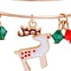 thumbnail image 3 of Brazalete navideño para mujer, dijes navideños, acabado brillante, pulseras navideñas, 3 of 5