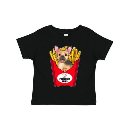

Inktastic Cute Frenchie in French Fries Gift Toddler Boy or Toddler Girl T-Shirt