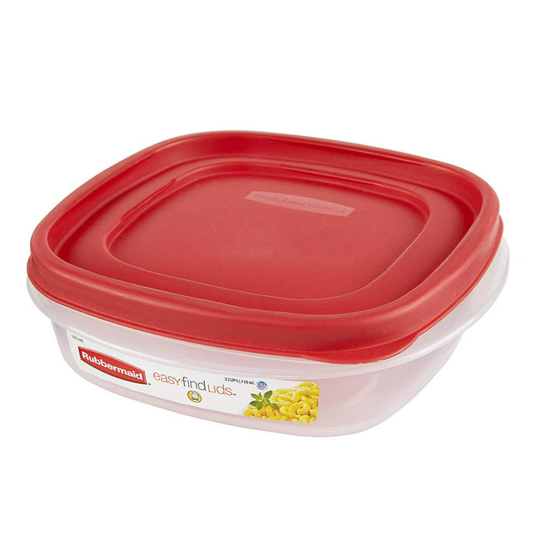 Rubbermaid Easy-Find Lids Food Storage Container - Red/Clear, 7 c - Ralphs