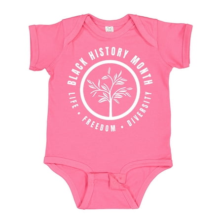 

Inktastic Life Freedom Diversity Black History Month Badge with Tree Boys or Girls Baby Bodysuit