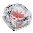 thumbnail image 1 of Water Cooled Speedometer 3PIN G1/4 Thread Square Flowmeter 5V Symphony of Lights Aluminum Backplane for Computer, 1 of 8