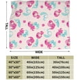 thumbnail image 4 of Cute Mermaids Pink -Fleece Blanket, 50"X40" in Throw Blanket for Bed Couch Sofa, Lightweight Breathable Decorative Bed Blanket, Fuzzy Soft Flannel Blankets for All Seasons, 4 of 6