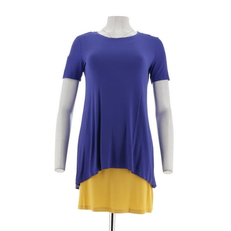 Closet Tank - LOGO Lori Goldstein Split Back Knit Top Tank Set A261127