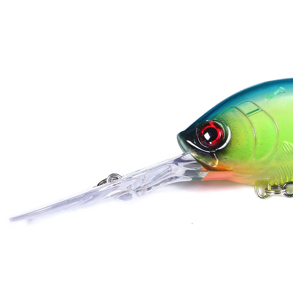 HENGJIA Crankbait Crankbaits for Bass Fishing Lures 10pcs Deep Diving Crankbait 4.92inches Bass Crankbaits Fishing Hard Baits for Bass Trout Freshwater and Saltwater