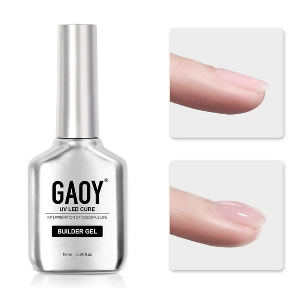 Gel formador de uñas GAOY Clear, 16 ml, fortalecedor de uñas, remojo UV